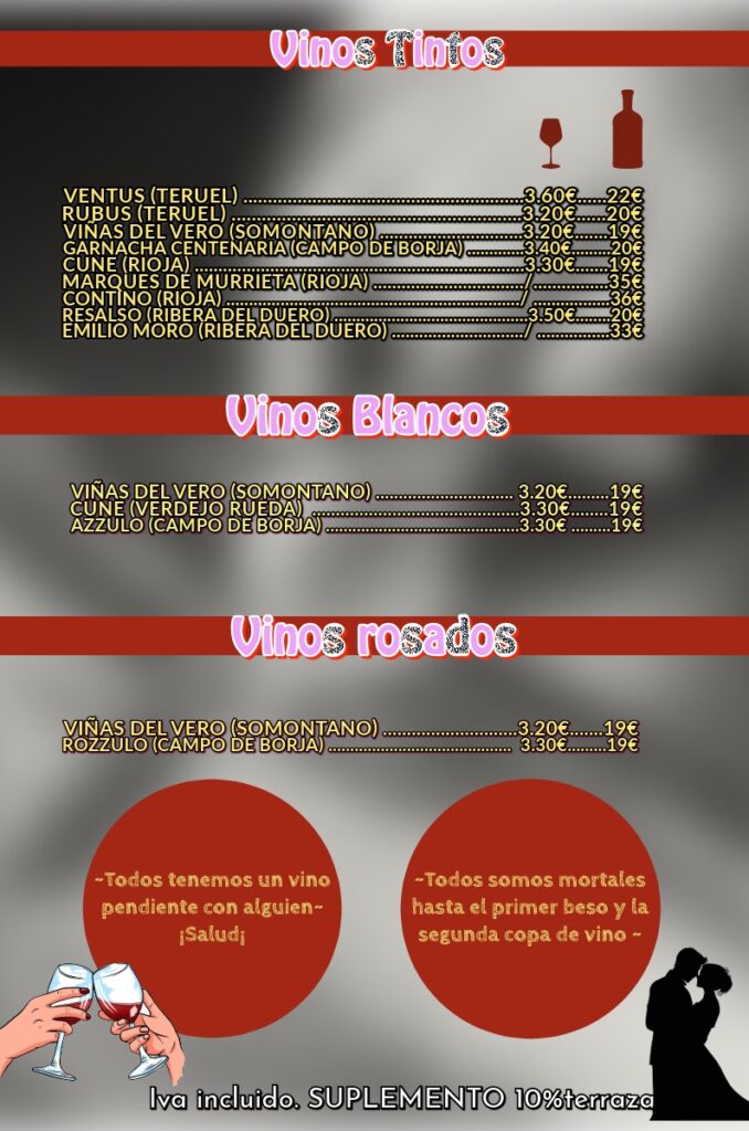 Vinos - El Jamoncico de las 4 esquinas